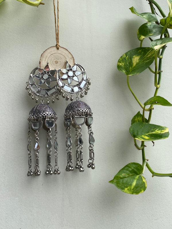 Chand Sitara Long Jhumka