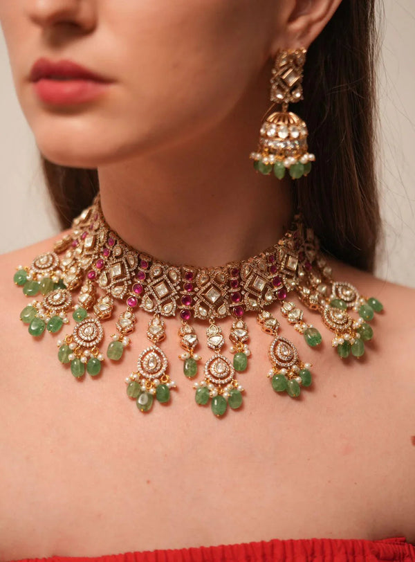 Kammo Heavy Polki Indian Set