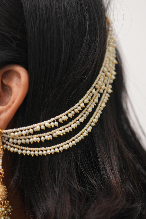 MotiPari 3 line Pearl Mattel | Hair chain