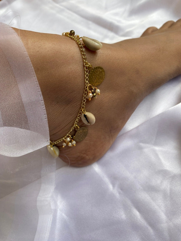 Cowrie Boho Anklet