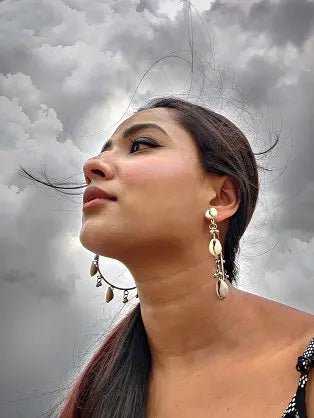 Cowrie Hoops
