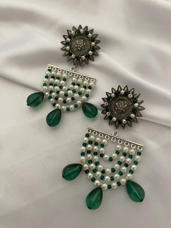 Emerald Antique Earrings