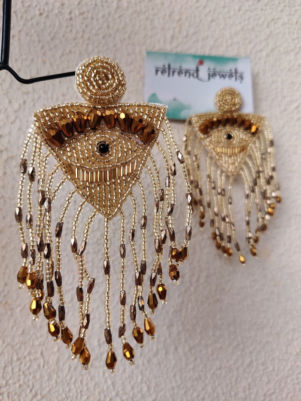 Evil Eye Bead Earrings