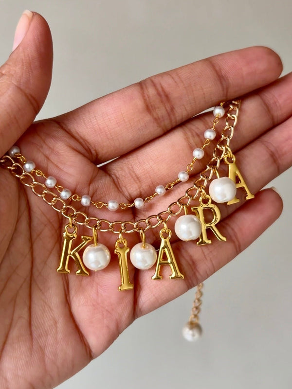Golden Personalised Rakhi Bracelet