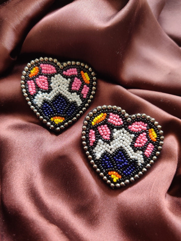 Heart Bead Earrings