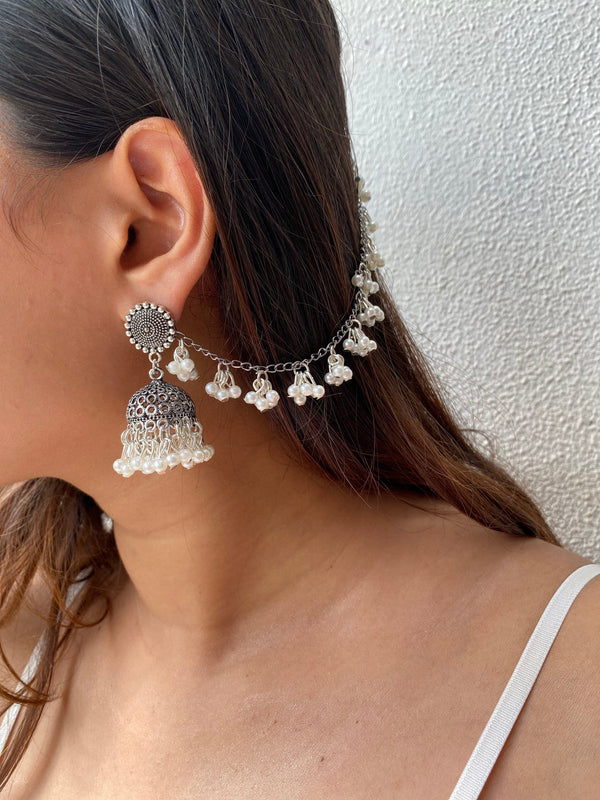 Pearl String Jhumka
