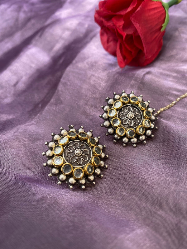 Kundan Antique Studs