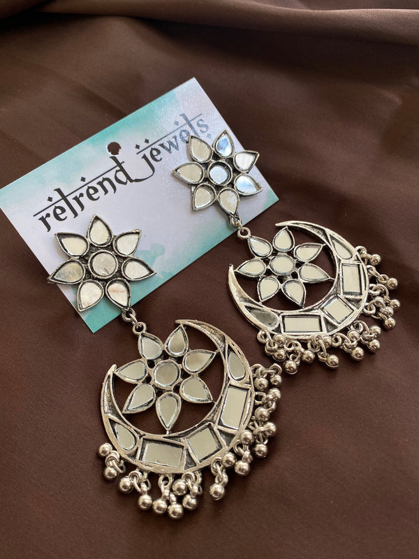 Blossom Mirror Chandbali