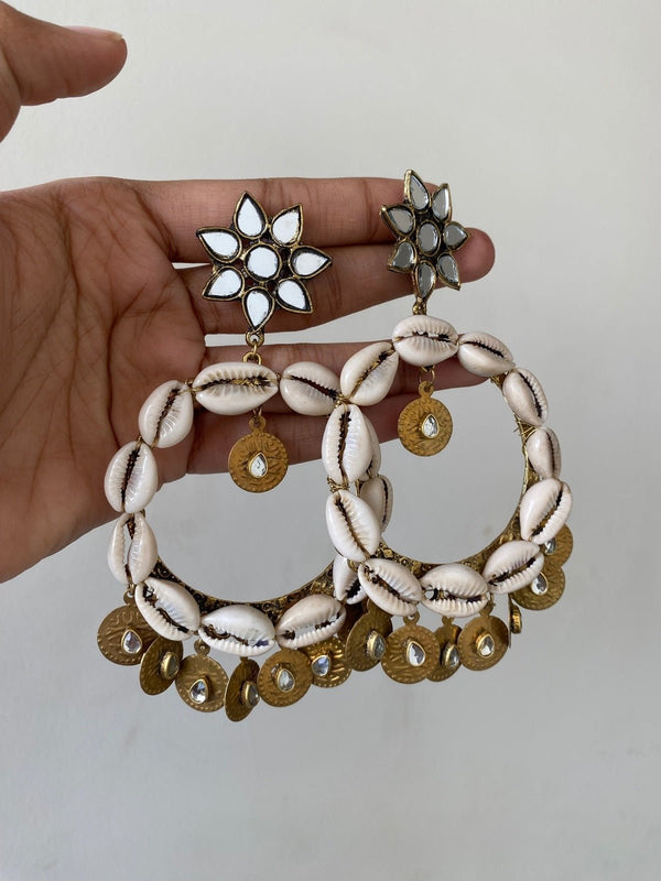 Mahira Cowrie Earrings
