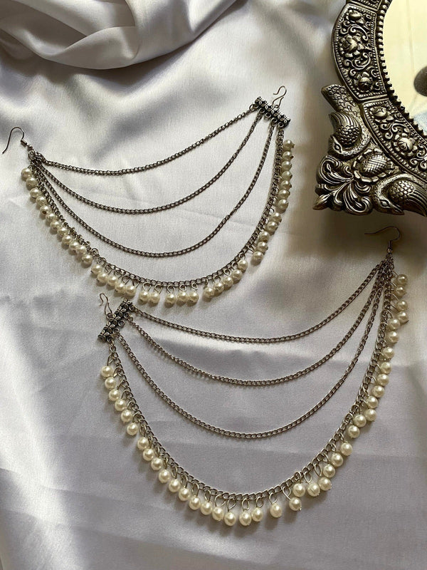 Pearl String Earrings