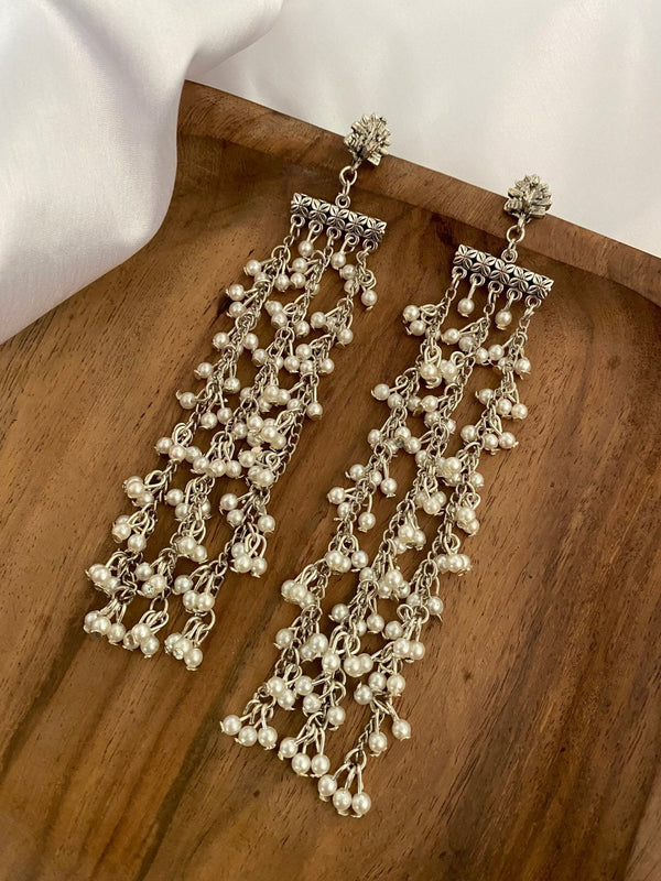 Pearl Tassel Earrings