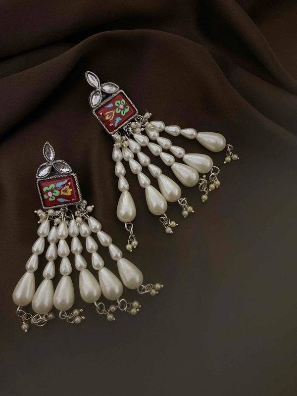 Red Pearl Dangle