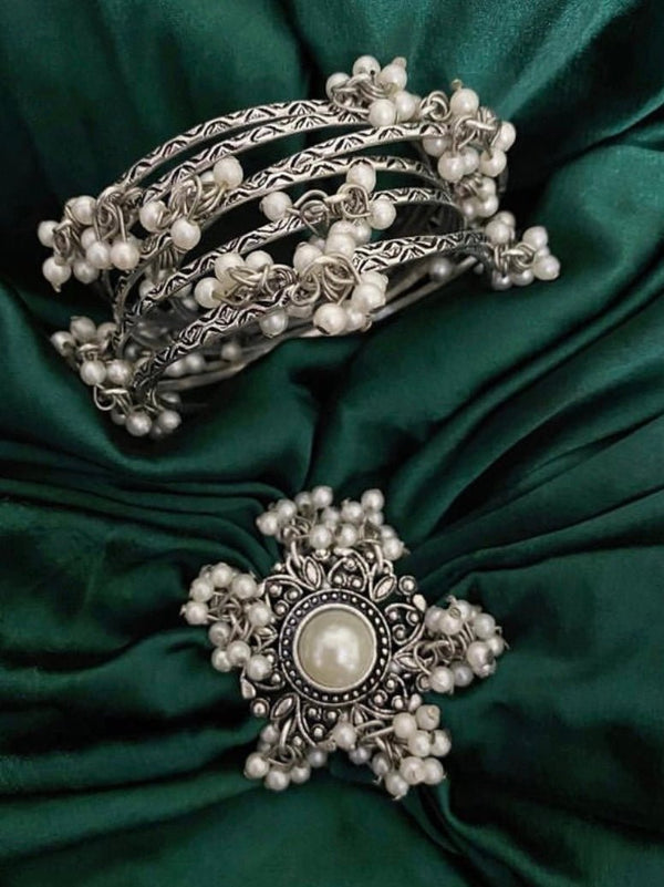 Shaheen Bangle & Ring Combo