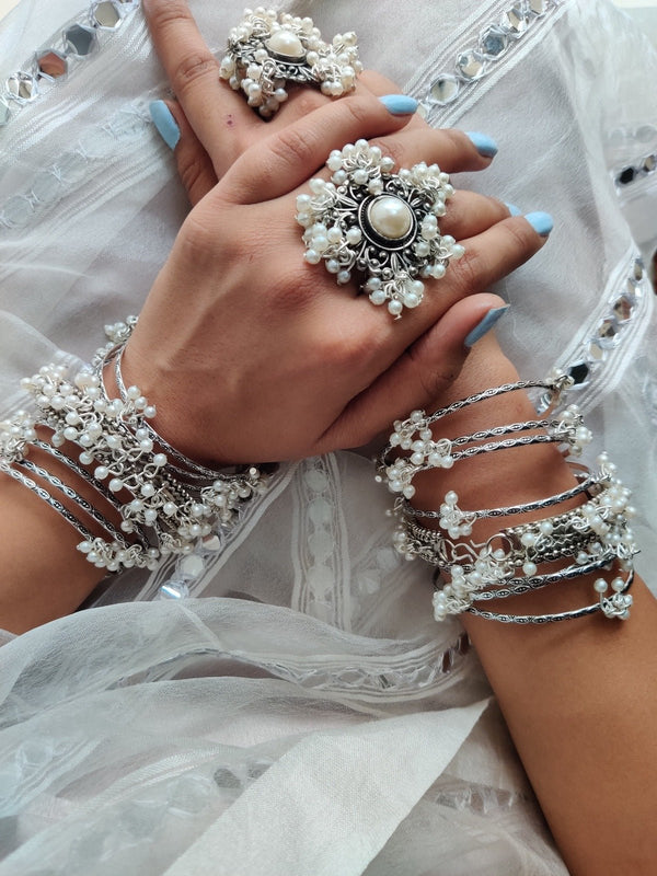 Shaheen Bangle & Ring Set