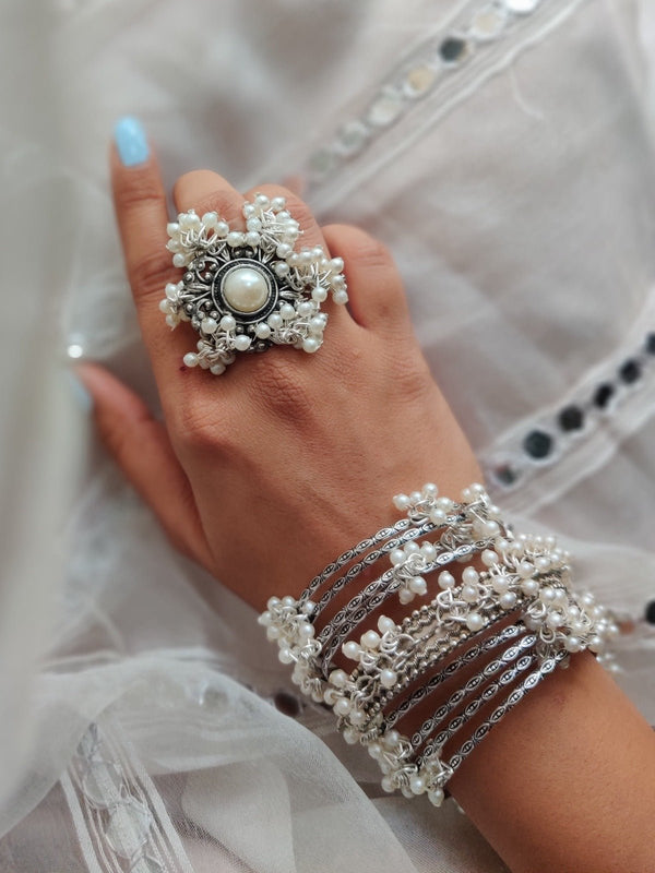 Shaheen Bangle & Ring Set